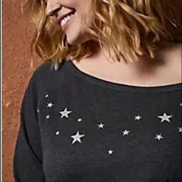 Torrid tiger off shoulder sweat shirt! NWT! - Picture 4 of 7